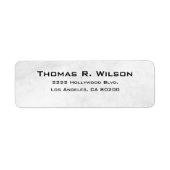 Business Logo Custom Return Address Label (Voorkant)