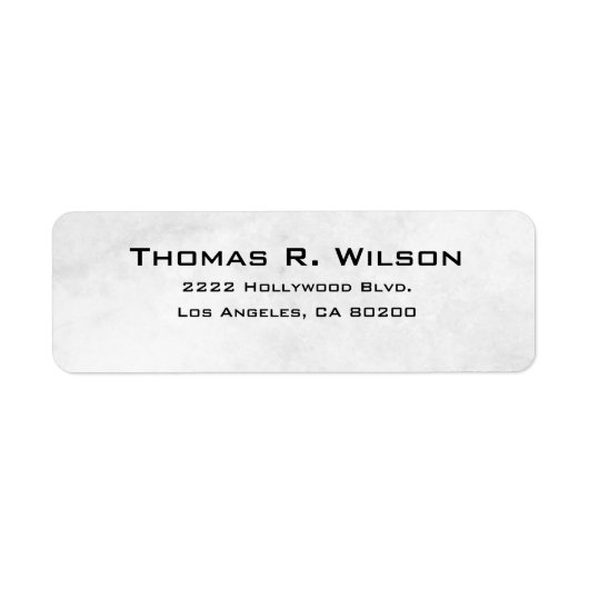 Business Logo Custom Return Address Label (Voorkant)