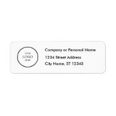 Business Logo Custom Return Address Label (Voorkant)