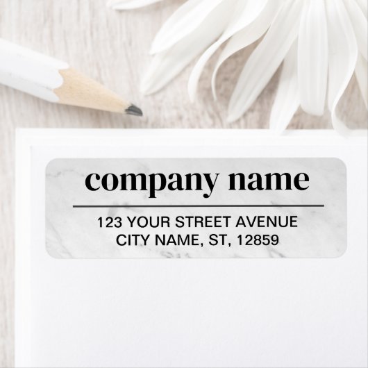 Business Logo Custom Return Address Label (Insitu)