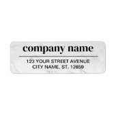 Business Logo Custom Return Address Label (Voorkant)