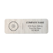 Business Logo Custom Return Address Label (Voorkant)
