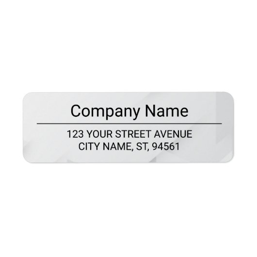 Business Logo Custom Return Address Label (Voorkant)