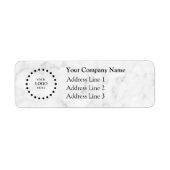 Business Logo Custom Return Address Label (Voorkant)