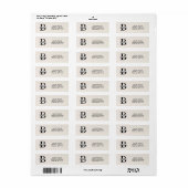Business Logo Custom Return Address Label (Full Sheet)
