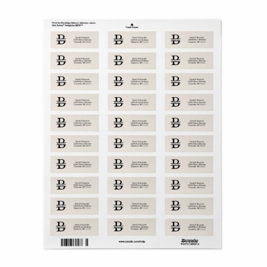 Business Logo Custom Return Address Label (Full Sheet)