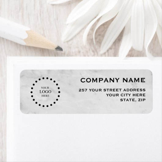 Business Logo Custom Return Address Label (Insitu)