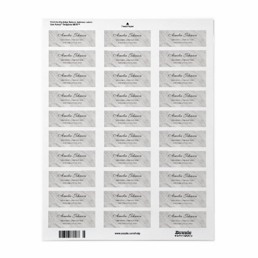 Business Logo Custom Return Address Label (Full Sheet)