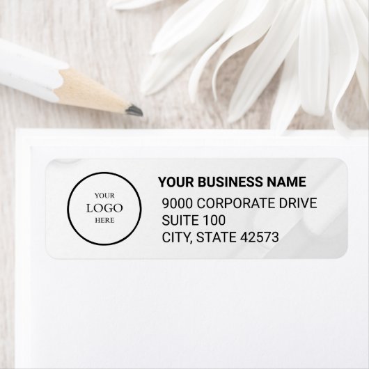 Business Logo Custom Return Address Label (Insitu)