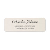 Business Logo Custom Return Address Label (Voorkant)