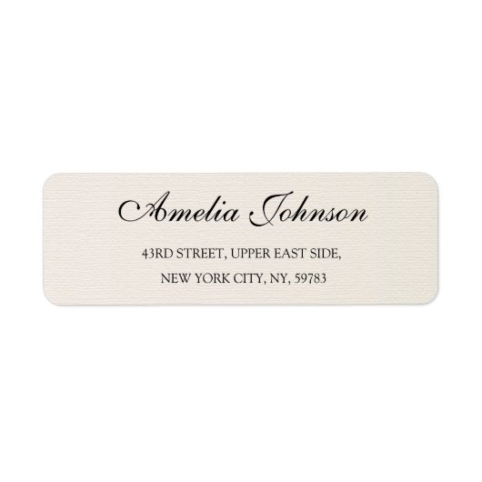Business Logo Custom Return Address Label (Voorkant)