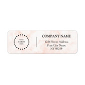 Business Logo Custom Return Address Label (Voorkant)