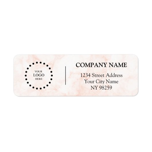 Business Logo Custom Return Address Label (Voorkant)