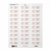 Business Logo Custom Return Address Label (Full Sheet)