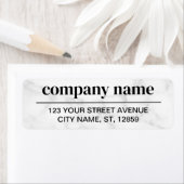 Business Logo Custom Return Address Label (Insitu)