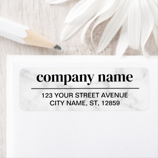 Business Logo Custom Return Address Label (Insitu)