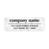 Business Logo Custom Return Address Label (Voorkant)