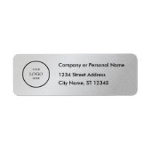 Business Logo Custom Return Address Label (Voorkant)
