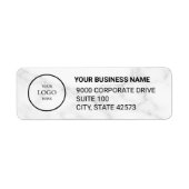 Business Logo Custom Return Address Label (Voorkant)