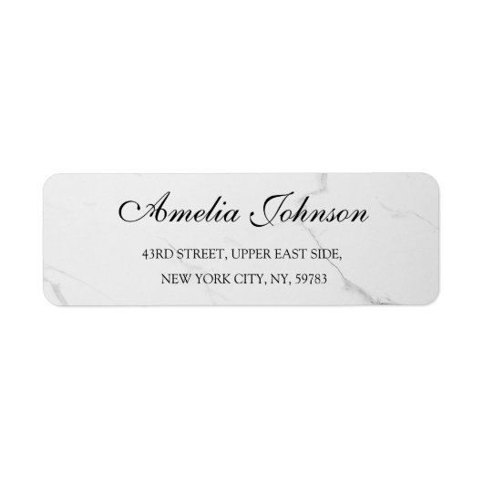 Business Logo Custom Return Address Label (Voorkant)