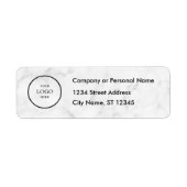 Business Logo Custom Return Address Label (Voorkant)