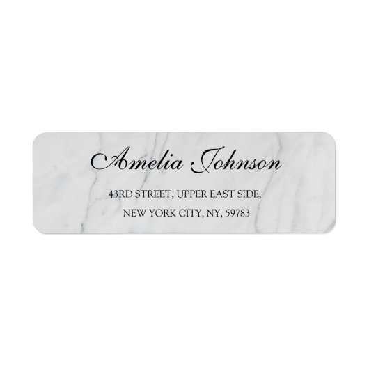 Business Logo Custom Return Address Label (Voorkant)