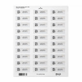 Business Logo Custom Return Address Label (Full Sheet)
