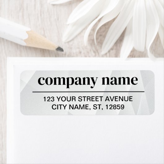 Business Logo Custom Return Address Label (Insitu)