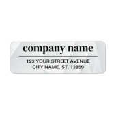 Business Logo Custom Return Address Label (Voorkant)