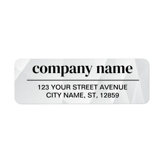 Business Logo Custom Return Address Label (Voorkant)
