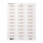 Business Logo Custom Return Address Label (Full Sheet)