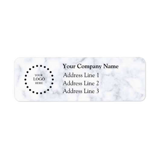 Business Logo Custom Return Address Label (Voorkant)