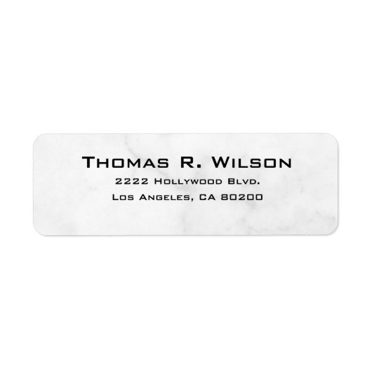 Business Logo Custom Return Address Label (Voorkant)