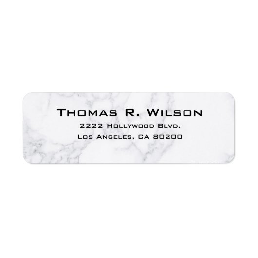 Business Logo Custom Return Address Label (Voorkant)
