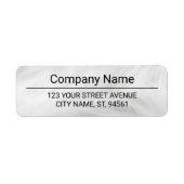 Business Logo Custom Return Address Label (Voorkant)