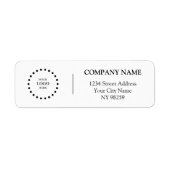 Business Logo Custom Return Address Label (Voorkant)