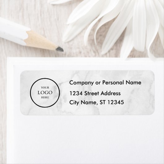 Business Logo Custom Return Address Label (Insitu)