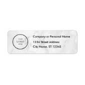 Business Logo Custom Return Address Label (Voorkant)