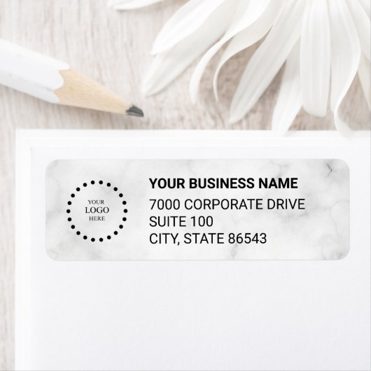Business Logo Custom Return Address Label (Insitu)