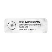 Business Logo Custom Return Address Label (Voorkant)