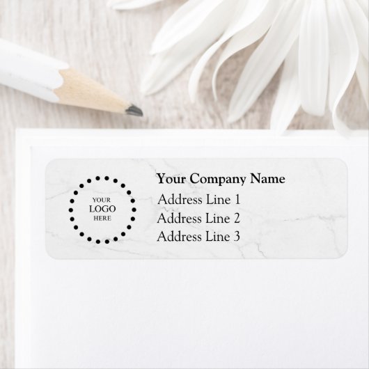 Business Logo Custom Return Address Label (Insitu)