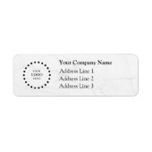 Business Logo Custom Return Address Label (Voorkant)