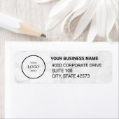 Business Logo Custom Return Address Label (Insitu)