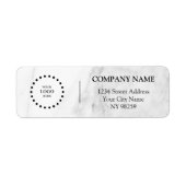Business Logo Custom Return Address Label (Voorkant)