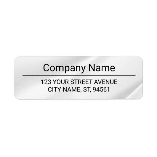 Business Logo Custom Return Address Label (Voorkant)