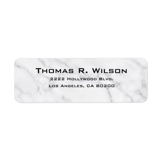 Business Logo Custom Return Address Label (Voorkant)