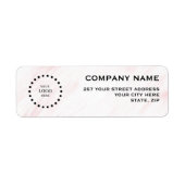 Business Logo Custom Return Address Label (Voorkant)