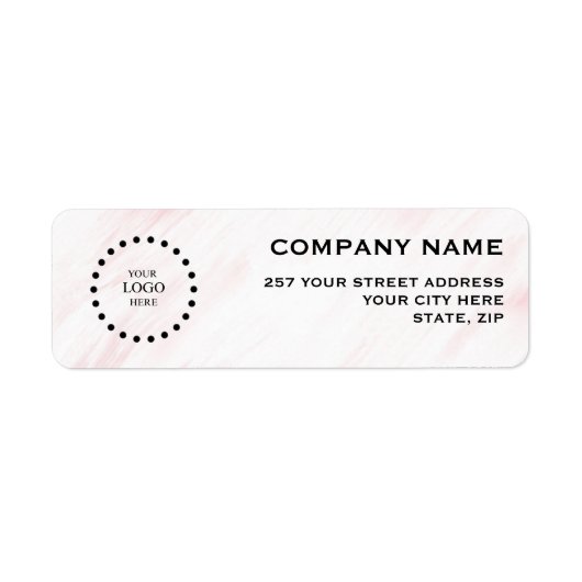 Business Logo Custom Return Address Label (Voorkant)