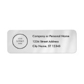 Business Logo Custom Return Address Label (Voorkant)