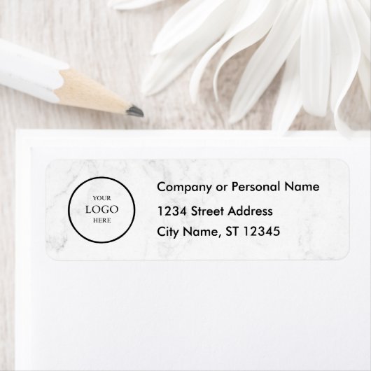 Business Logo Custom Return Address Label (Insitu)